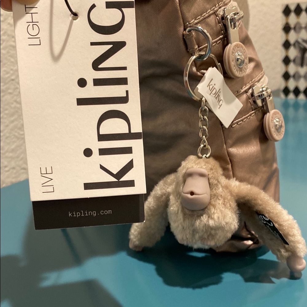 Kipling Metallic Glow Crossbody Bag with Signature Charm NWT - Picture 2 of 4